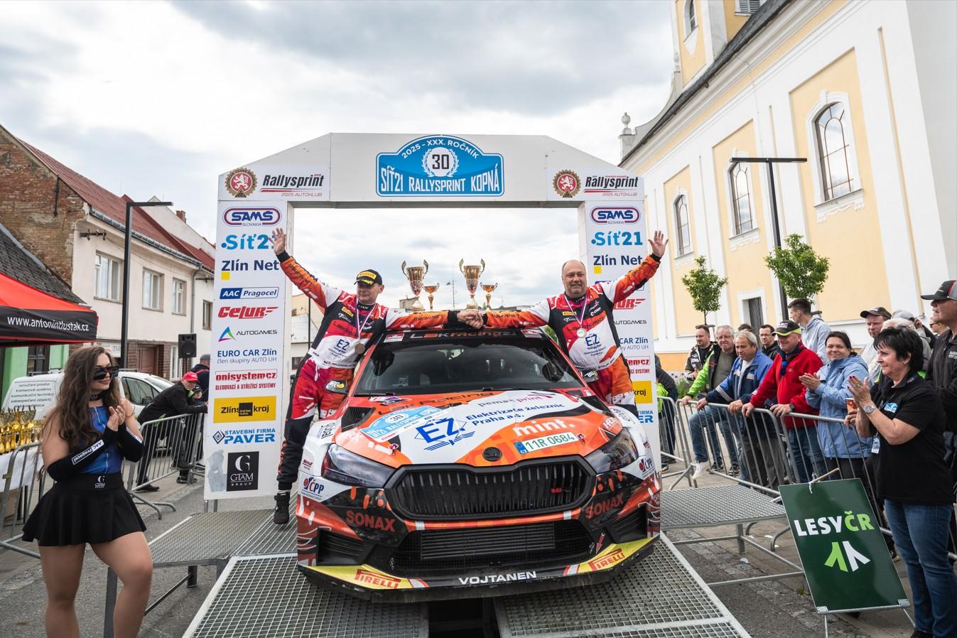 V Kopné na třetím místě od startu až do cíle